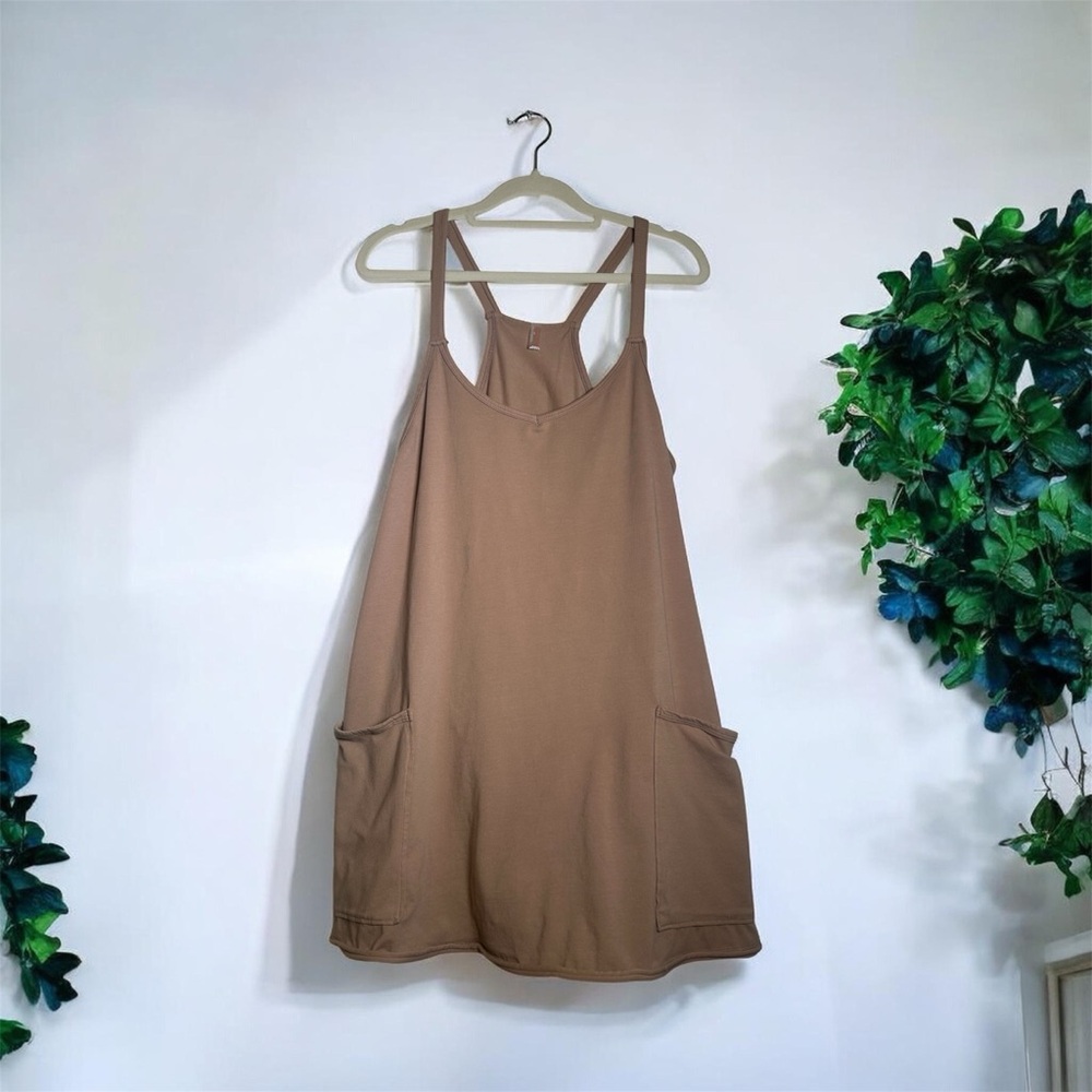 Free People Brown Tank Pocket Dress